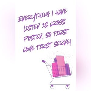 ✨🛍️ALL ITEMS LISTED ARE CROSS POSTED!!🛍️✨